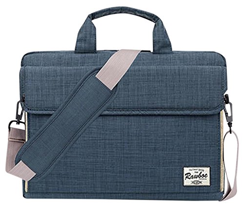 Rawboe® 15-15,6 Zoll MacBook Pro Retina intelligente neue Art-Oxford-Gewebe Multi Functional eleganten, tragbaren Laptop-Tasche Laptop-Hülle für Mann / Frau Tragetasche Messenger Bag Schulter-Aktenkoffer -Handtasche für MacBook / Laptop / Notebook / ipad / Tablet / Ultrabook / Computer für Apple / Acer / Asus / Dell / Fujitsu / Lenovo / HP / Samsung / Sony / Toshiba mit Schulterriemen und mehrere Taschen - Blau