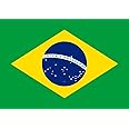 SHATCHI 5ft x 3ft National Flags Events Pub BBQ Decorations for Rugby Cricket Football Sports 2023 World Cup Banner Fan Support Table Cover, Polyester, Brazil