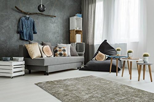 One Couture Handwoven Rug Handmade Vintage Design Modern Silver Grey - silverware, 160cm x 230cm