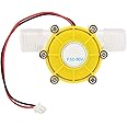 Eujgoov F50 Regulated DC Micro Hydro Generator DC Water Wheel Generator Pump Hydroelectric Power Energy Generator (F50 80V transparent yellow)