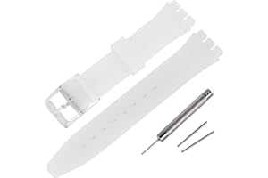 Rihahisy Bracelet de rechange en silicone pour montre Swatch