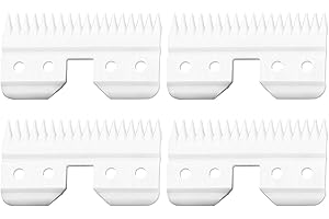 VRMETA 4 cuchillas de cerámica de alimentación rápida para Oster Fast Feed Clipper Oster A5 cuchillas de cerámica de alimentación rápida para Wahl KM