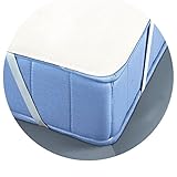 JEMIDI Unterlage für Matratzen Schoner Matratzenschoner Bezug Schonbezug Matratzenschutz rutschfest Matratzenschoner Matratzenunterlage 160cm x 200cm - 4