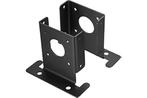 XINGWENHAO Montanti, 2 pezzi Involucro di Montatura, 90mm Base della Colonna da Ponte, Sostegni Montanti per Montanti Quadrati in Legno, Cassetta Postale, Corrimano, Pavimento in Legno, Sostegni per Montanti