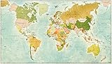 weltkarte xxl kork EINFACHE DARSTELLUNG : Beim Entwurf unserer Karten war uns wichtig, dass alle Länder, Städte und Gewässer in deutscher Sprache erscheinen, wir mit den Maps einen realistischen Eindruck vermitteln und gleichzeitig ein tolles, schönes Wandbild kreieren