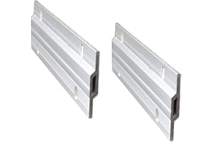 KAIISSA Kit de Ganchos para Marcos de Fotos de 150 mm - Clips en Z Resistentes para Colgar Fotos y Espejos - Montaje en Pared - Ganchos de Fijación de Aluminio (150 mm, 2 Par con Tornillos y Anclajes)