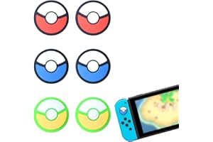 AYVRUOP Tapas de Agarre del Pulgar, 6 Thumb Grip Set, Controlador Analógico de Silicona, Protectora de Botones, Joystick Cap Cover,Tapones para Joystick compatibles con Switch Switch Lite