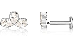 limerencia 2 Piezas Piercing Titanio Oreja, 18G Médico Pendientes Titanio Hipoalergénicos Rosca Interna, para Mujer Hombre Niña Cartílago Labret Nariz Helix Tragus.