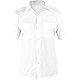 MarinersApp Merchant Navy White Uniform Half Sleeve Shirt with shoulder flaps - Royal Cotton