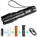 Produktbild LED Taschenlampe, CrazyFire 5 Modi Tragbare Wasserdichte Taschenlampe im Freien, Zoombar, Einstellbarer Fokus, inklusive Batterie USB 1 Schacht Ladegerät