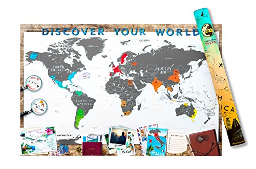 Scrape Map XXL Weltkarte in XXL zum rubbeln als Geschenkidee