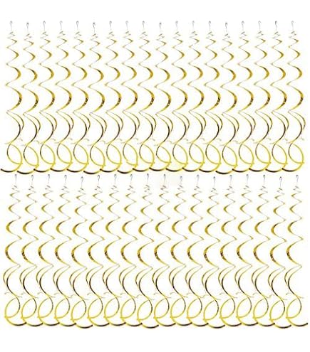 Guirlande Décorative Cercles Vert Et Doré 39 Pieds (12 M) - Décoration Suspendue Pour Mariage, Anniversaire, Fête Sur Thème Forêt Ou Wimbledon