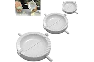 RANASONS 3Pack Plastick Pie Pastry Maker Tool Samosa Empanada Dumpling Mould Dough Wrapper Pastry Dough Cutter