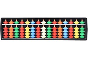 SNNER Abacus chinois 15 chiffres Abacus Mathématique Soroban pour enfants Calcul des mathématiques pour les enfants Calcul et éducation mathématique arithmétique