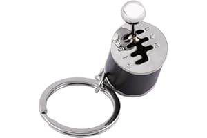 Sheens Porte-clés de Voiture, Porte-clés Multicolore en Alliage métallique en Forme de Voiture Multicolore, modèle de boîte de Vitesses Automatique créative (4.05 x 1.61 x 0.8inch)(Noir)