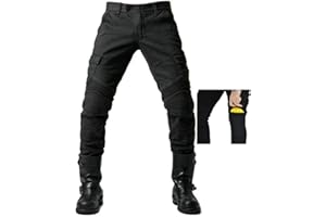 TMOYJPX Pantalones Moto Hombre con Protección Carreras Tallas Grandes Ancha, Pantalones Hombre Deporte Motocross Motocicleta Pantalón Trabajo Elástico