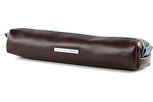 PIQUADRO Skórzany piórnik - akcesoria podróżne - organizer na walizki unisex - dla dorosłych, mahoń, Mahoń, Taglia Unica, skrzynka