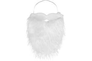 CHYUXINDA Santa Bart Kostüm Zwergenbart Rauschebart Weihnachten Holzfäller Bart Zubehör für Erwachsene Weihnachtsmann Weihnachten Christmas Halloween Mottoparty Cosplay Karneval Party