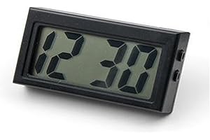 TOTMOX Mini Car Clock Car Dashboard Clock Auto Car Truck Dashboard Time Vehicle Clock Digital Electronic Holder Self Adhesive Digital Clock