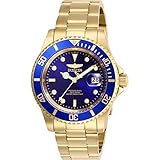 Invicta Pro Diver Herren-Armbanduhr 40mm Armband Edelstahl Gold Quarz 26974