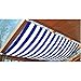 Produktbild Sonnensegel Pergola Seilspannmarkise Markise 420x140 cm blau weiss gestreift inkl.30 Laufhaken