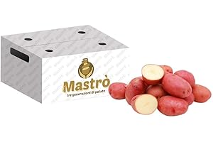 iMastrò Patate Buccia Rossa In Sacchi Da 10 Kg Fresche Box Da Cucinare Sacco Made In Italy Patatine Fritte Taglio Chips (10kg)