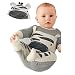 Koly 1Set Newborn Infant Baby Boys Girls Hat + Jumpsuit Clothes (0-6M, Gray)