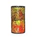 Produktbild DFL Wine Rot Mosaic Glas Mit flammenlose LED Kerze mit Timer, 2xC batteriebetrieben, 8,3x15,2 cm (3,25 x 6 Zoll ),Batteriebetriebene Kerze, Elektrische Kerze, Tischkerze, Leuchter, Kronleuchter, Tischleuchter
