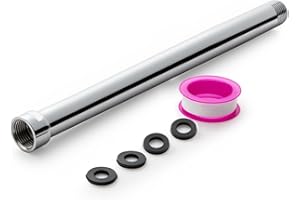 OFFO Shower Head Extension Arm 25cm(10 inch), for Shower Head Made of 304 Stainless Steel, Chrome