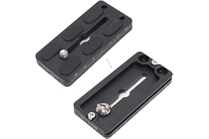 DUOMIANSHOU 8cm Quick Release Plate for Large Camera Body with Battery Grip, Compatible with Arca-Swiss Fit Tripod Panning Ball Head Clamp