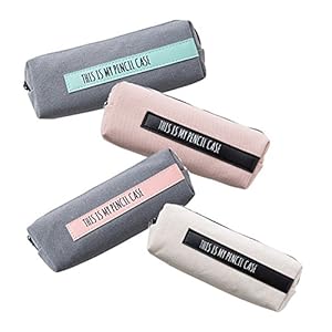 Obling 4 Estuches de Lona para lápices, bolígrafos, brochas de Maquillaje, para Estudiantes y Artistas.