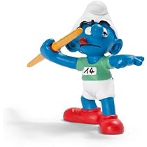 SCHLEICH 20739 Staffelläuferin – Sammelfigur Für Schlumpf-Fans, Knallrotes Trikot, Ab 3 Jahren