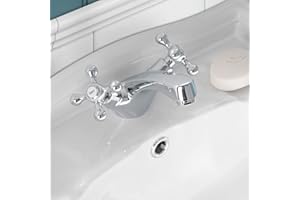 NES HOME Stafford Traditional Bathroom Basin Mono Mixer Tap Chrome