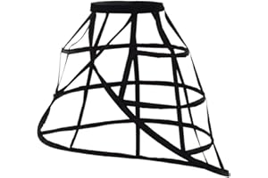 GRACEART Women's Hoops Skirt Petticoat Pannier Cage Skirt Bridal Slips Crinoline