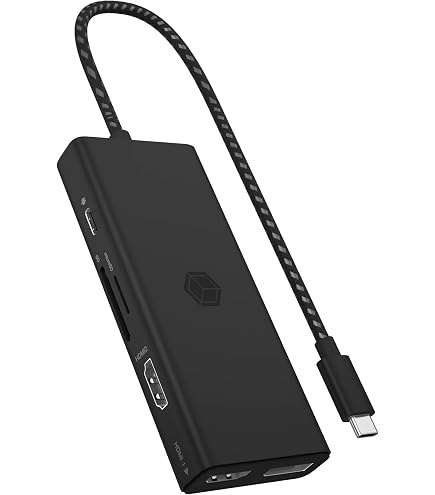 ICY BOX Docking Station USB-C 12-in-1 - 3 Monitor 4K, 85W PD, Ethernet, IB-DK4090-C