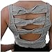 Produktbild Ursing Tank Tops Damen Sommer Schicke Oberteile Reizvolle Beiläufig Bogen Rückenfreies Ärmellose Tank Top Weste Festliche Bluse T-Shirt Trägershirts Camisole Trägertop (L(Asian L=EU M), Grau)