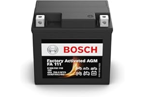 Bosch FA111 - Batteria AGM per motocicli - 12V 70A 4Ah - Adatta per moto, motociclette, enduro, scooter, quad, moto d'acqua - Compatibile M6004, BTX5L-BS, BTX5L
