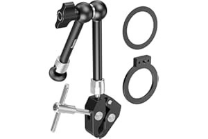 SMALLRIG Magic Arm Klemme mit 1/4-Zoll-Schraube, Handyhalterung für MagSafe und magnetischem Adapterring, 11 Zoll integrierter Magic Arm für iPhone, Android, Action-Kameras/LCD-Monitore/LED – 5604