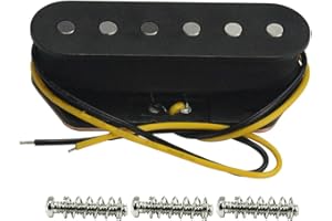 FLEOR Black Single Coil Pickup Guitar Bridge Pickups 55mm Alnico 5 Magnet 6-7k for TL TE Electric Guitar Bridge Parts