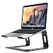 Produktbild MoKo Laptop-Ständer, abnehmbar, tragbar, robuste Aluminium-Legierung, für Notebooks, PC-Tischhalterung, kompatibel mit Acer, ASUS, HP, Sony, Dell XPS, Lenovo zwischen 27,9 cm - 15,6 Zoll, Schwarz
