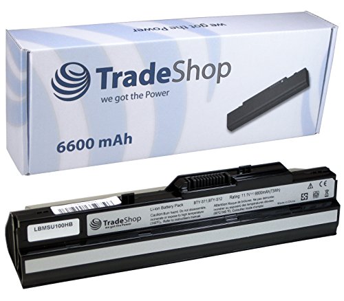 Hochleistungs Notebook Laptop Akku 6600mAh für Medion MD-96727 MD-96888 MD-96891 MD-96909 MD-96910 MD-96912 MD-96914 MD-96925 MD-96926 MD-96952 MD-96953 MD-97160 MSI Wind U90X U100X MS-N1