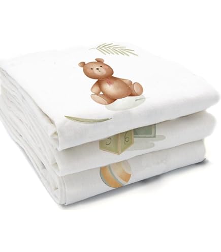 Salviette In Mussola Per Bambini 10 Pezzi 25x25 Cm - Cotone Naturale, Assorbenti, Per Viso, Doccia E Pappa - Foto 10