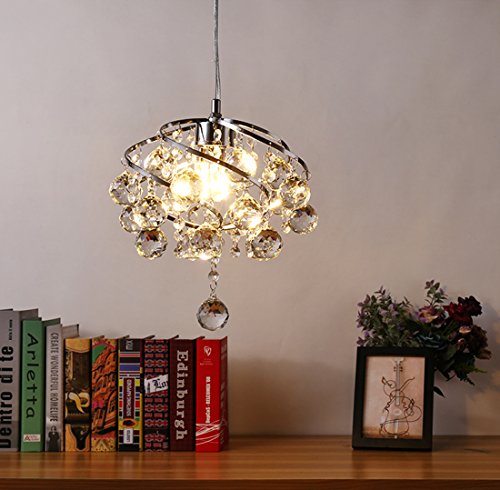 Preisvergleich Produktbild HONY Einfache Moderne Justierbare Kristallleuchter-Deckenlampe-Ringsum Korridor-Restaurant-Schlafzimmer LED-Metallglas-Leuchter Kleine Einzelne Kreative Kreative Foyerbar Des Kopfs Diamant,Yellow,S