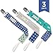 Pacifier Clip - 3 Pack, BOYS - Ziggy Baby 2-Sided Design, Pacifier Holder - Best Boys Pacifier Clip for Teething Ring, Soothie Pacifiers, Pacifers, Baby Bibs - Perfect Baby Shower Gift
