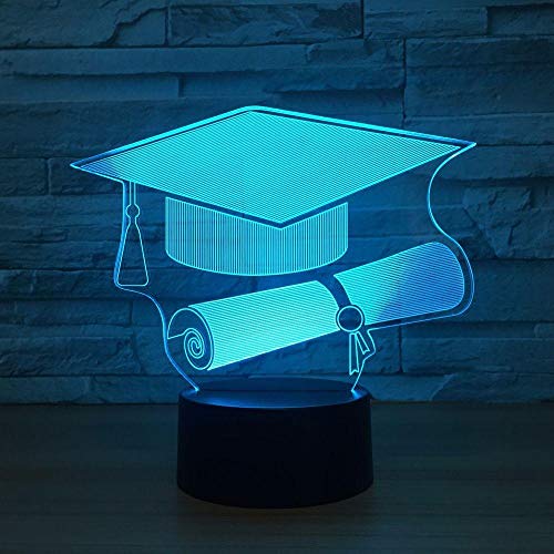 Cmhszted Luce Notturnatouch Switch Doctor Cap Lampada 3d A Led Lampada Da Notte A 7 Colori Lampada Da Tavolo Usb Con Cambio Di Colore Come Regalo