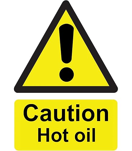 VSafety Danger Hot Surface Do Not Touch Warning Sign - 300mm x 100mm