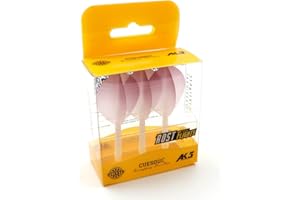 CUESOUL Asta per Freccette e Alette Integrate Sottile/a Forma di Diamante/a Pera, Colore graduato, Set di 3 Pezzi