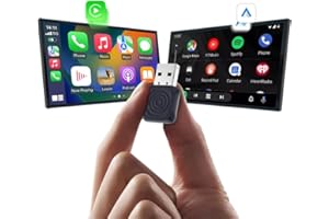 CarlinKit Bezprzewodowy adapter CarPlay i Android Auto MINI-Ultra, bezprzewodowy adapter 2 w 1, konwertuje przewodowy CarPlay/Android Auto na bezprzewodowy, mini Stick Design, aktualizacja OTA