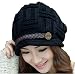 Krystle Imported Autumn Winter Cap Hat Beanie For Women (Black) RS.575.00