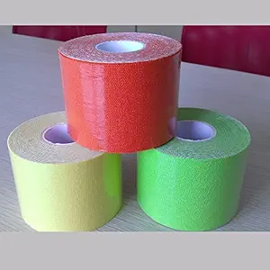 Generic white, Medium : 5 Meter 5 5cm Elastic Kinesiology Tape Sports Roll Physio Muscle Strain Injury Support Physio Strapping Band Sports